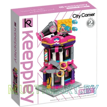 Конструктор Keeppley Город C0111 Красочный Барбершоп картинка 2